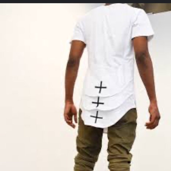 NWT Homme + Femme LA pink triple layer plus tee unisex short sleeve tee - Picture 4 of 17